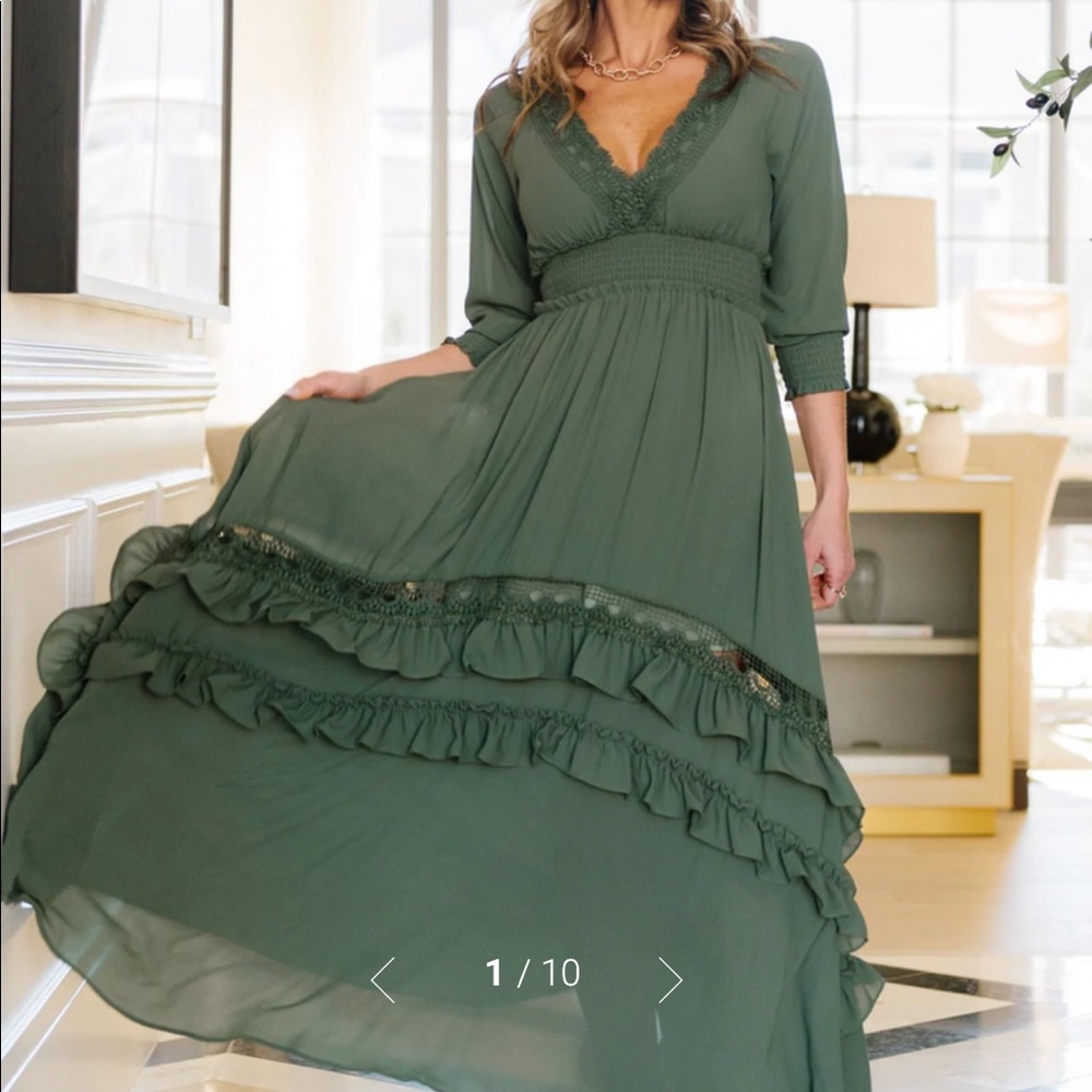 ***SOLD***Baltic Born Pippa Ruffle Maxi Dress Size: XL New With Tags